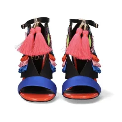 SANDALIA DOMINIC 402 - NUDE/BLUE