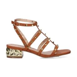 SANDALIA KATY 247 - TAN/GOLD
