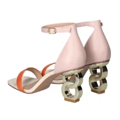 SANDALIA LILIAN 055 - NUDE/ORANGE