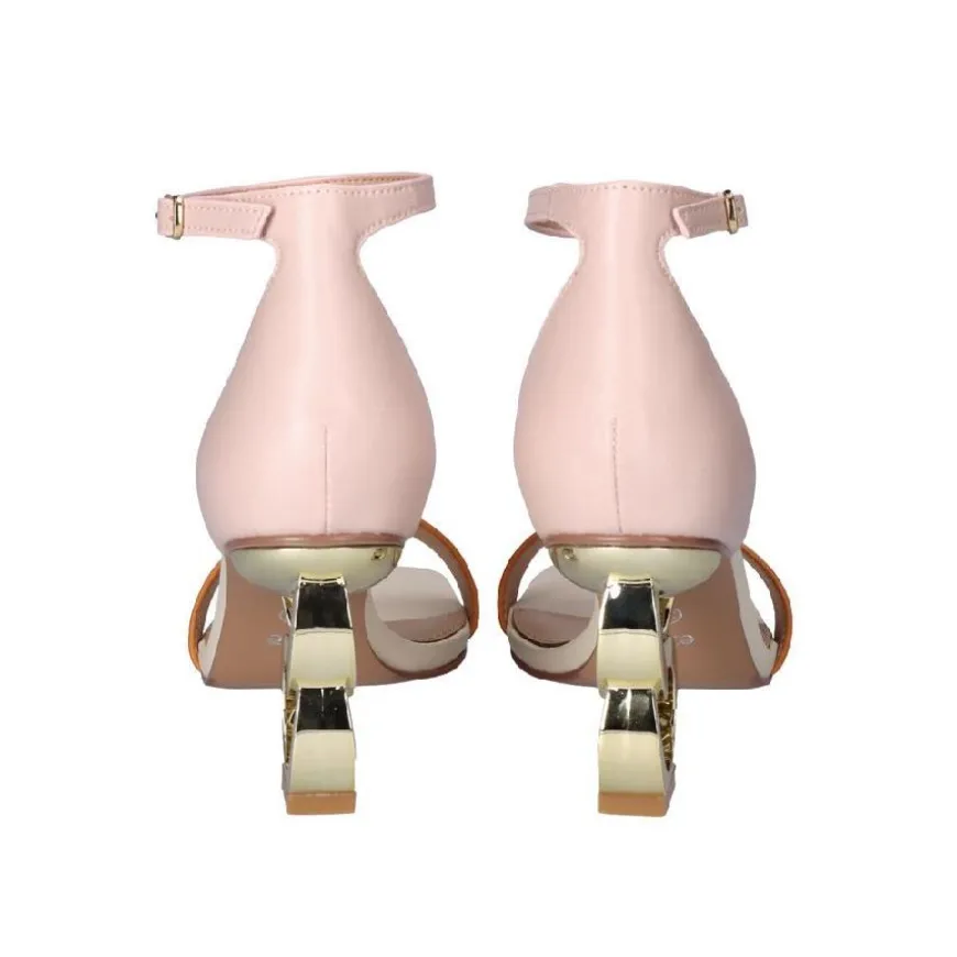 SANDALIA LILIAN 055 - NUDE/ORANGE