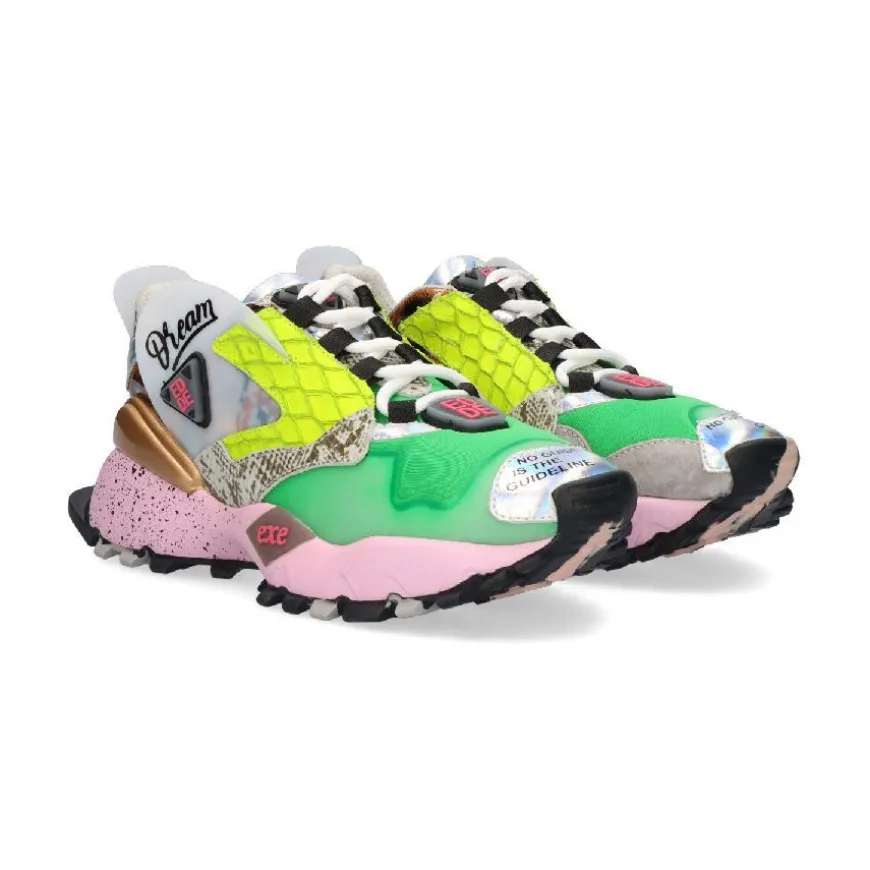 Sapatilha 928-3 - Green/Pink