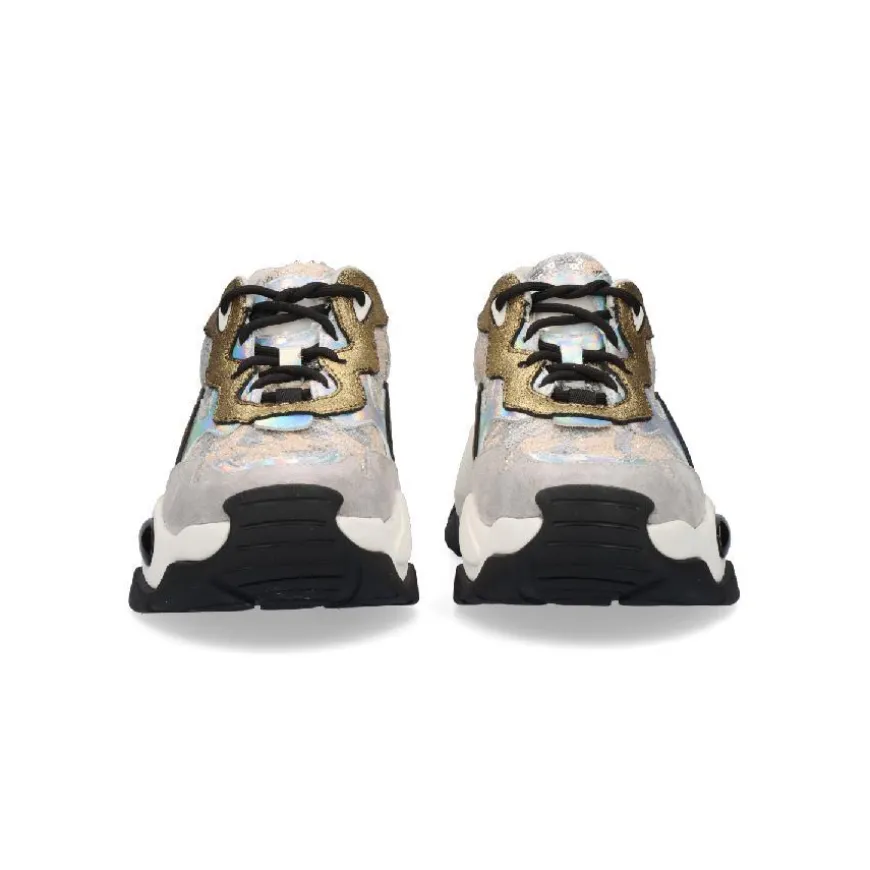 SAPATILHA 901-8 - GREY/GOLD