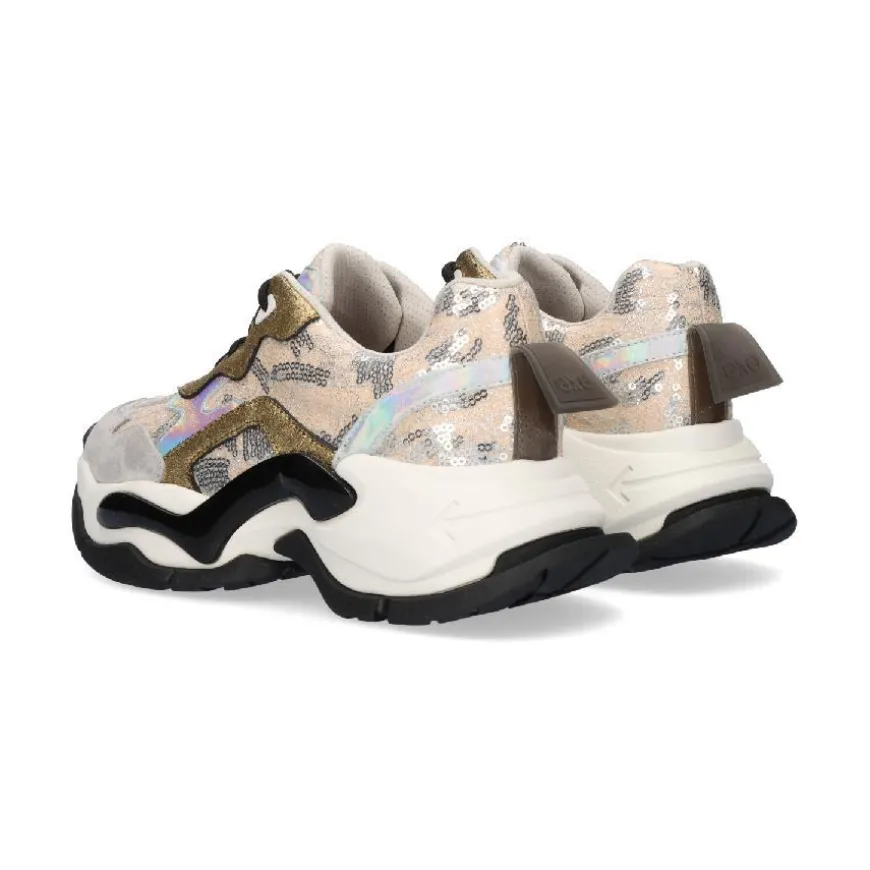 SAPATILHA 901-8 - GREY/GOLD