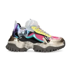 TENIS 22E10-3 - GOLD/FUXIA