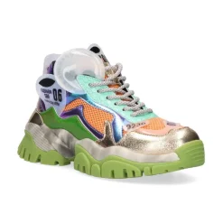 TENIS 22E10-3 - GOLD/ORANGE